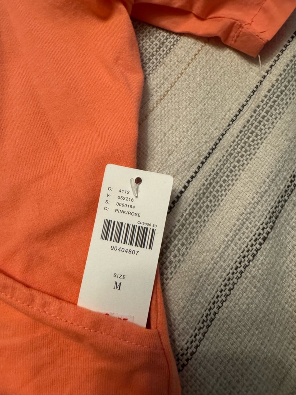 NWT Anthropologie Coral Orange Crossover Top - Picture 3 of 3